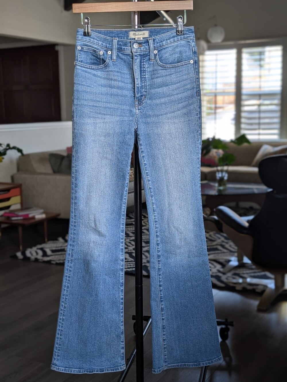 Madewell Light Wash Skinny Flare High-Rise Slim Jeans Size 26